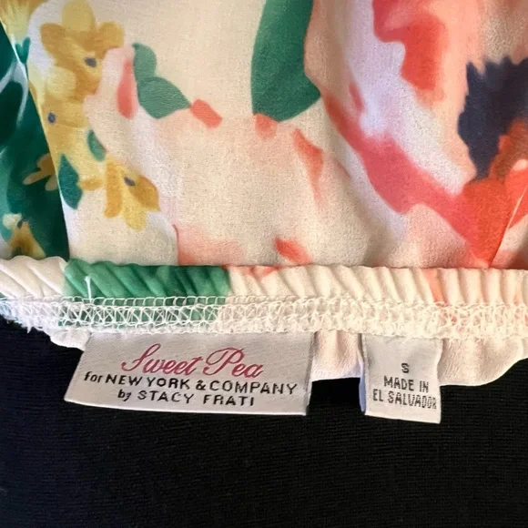 New York & Company Floral Strapless Dress - Picture 3 of 4